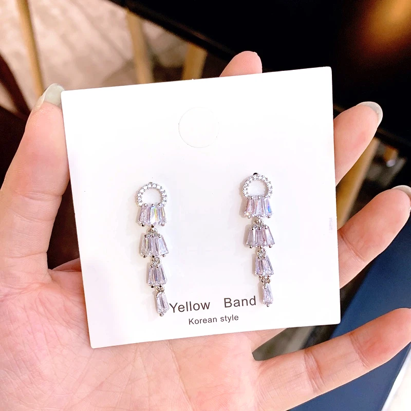 Новые корейские серьги для ногтей Xiaoqing из серебра S925 пробы модные высокого