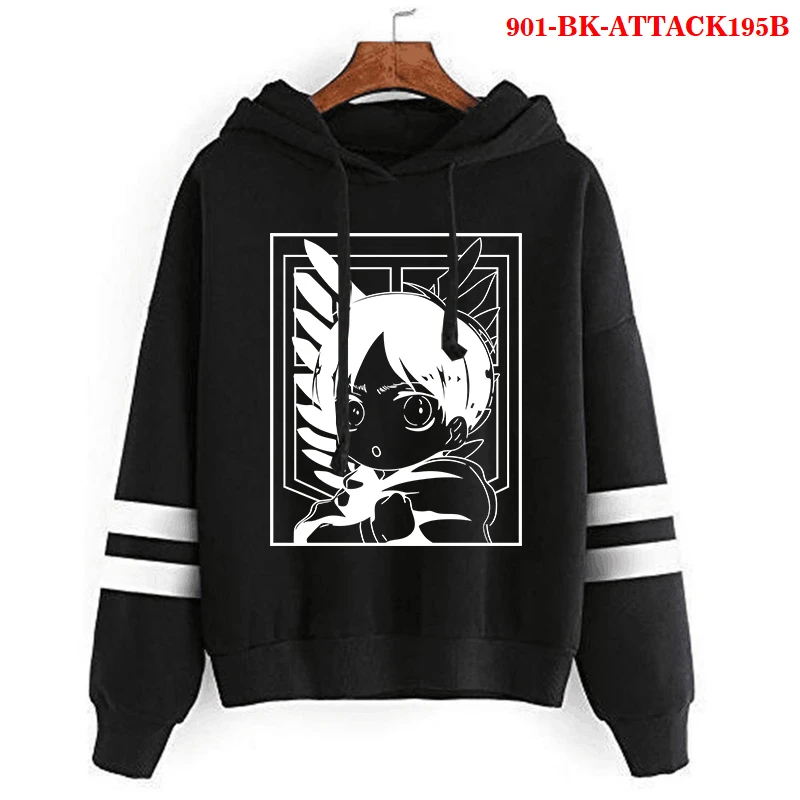 

Harajuku Attack on Titan Sweatshirt Hoodies Comics Oversized Hoodie Cloth Print Japan Cosplay 5 Color to Choose Men Women