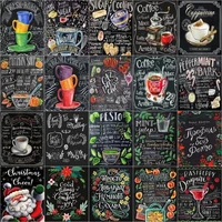 chenistory oil painting by numbers cartoon blackboard canvas drawing handpainted kits acrylic paints art unique gift wall deco