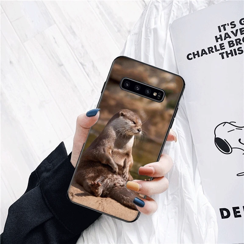 Животное выдра чехол для телефона Samsung Galaxy A10S A20 A20S A20E A30S A40 A40S A50 A50S A60 A70 A70S M10 M20 M30