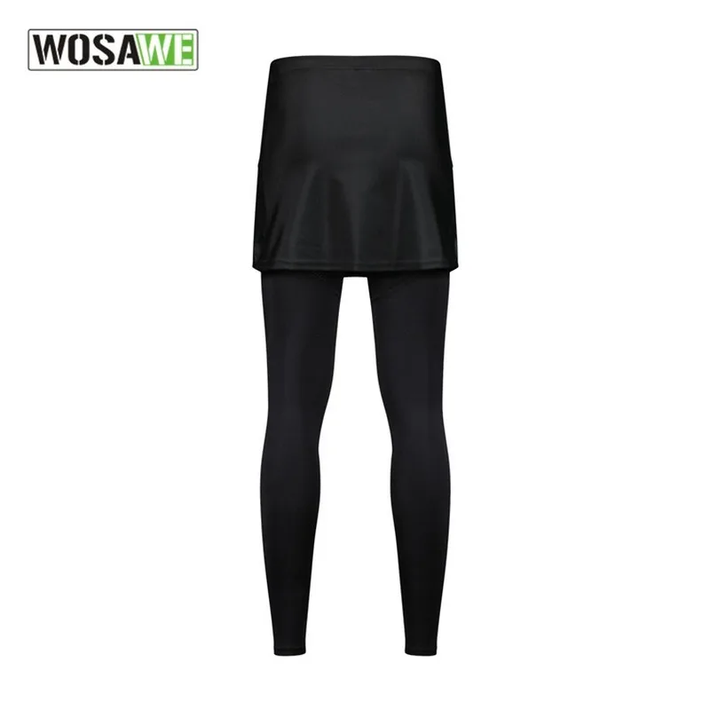 Женские велосипедные колготки WOSAWE с юбкой 3D гелевыми вставками дорожные штаны