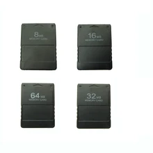 10 pcs Black 8MB/16MB/ 32MB/64MB Memory Card Game Save Data Stick Module for Sony PS2 for Playstation 2 Compatible FMCB