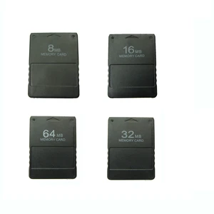 10 pcs black 8mb16mb 32mb64mb memory card game save data stick module for sony ps2 for playstation 2 compatible fmcb free global shipping