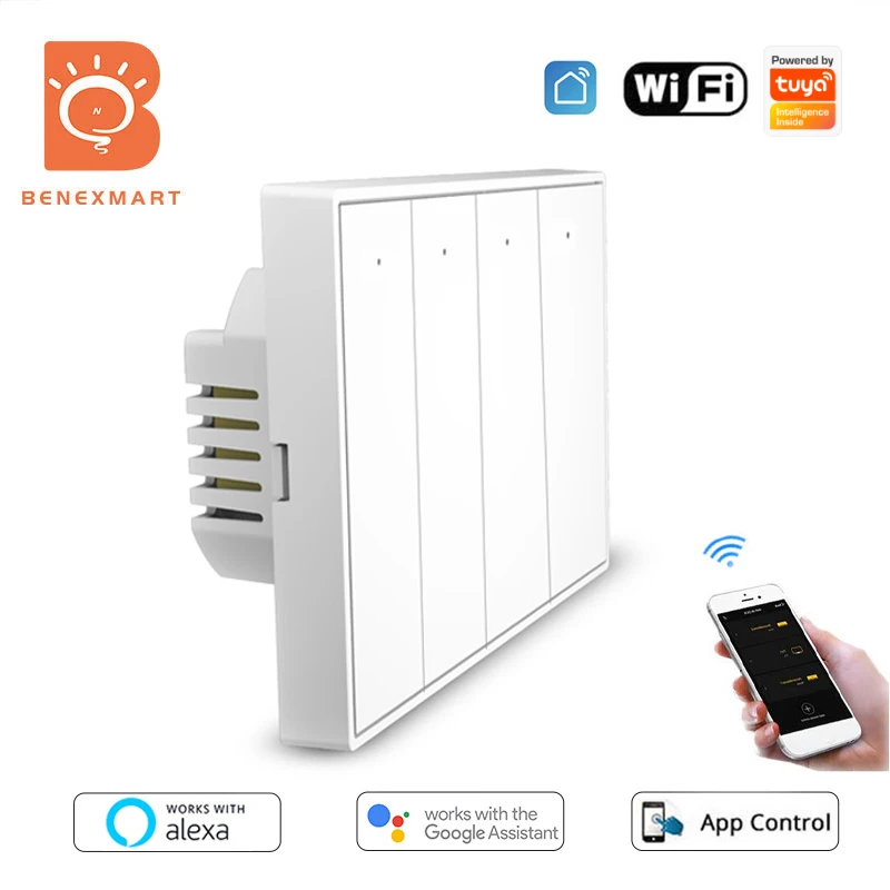 

Умный высветильник ель света Benexmart Tuya с нейтральным интерфейсом, Wi-Fi, 110 В, 220 В