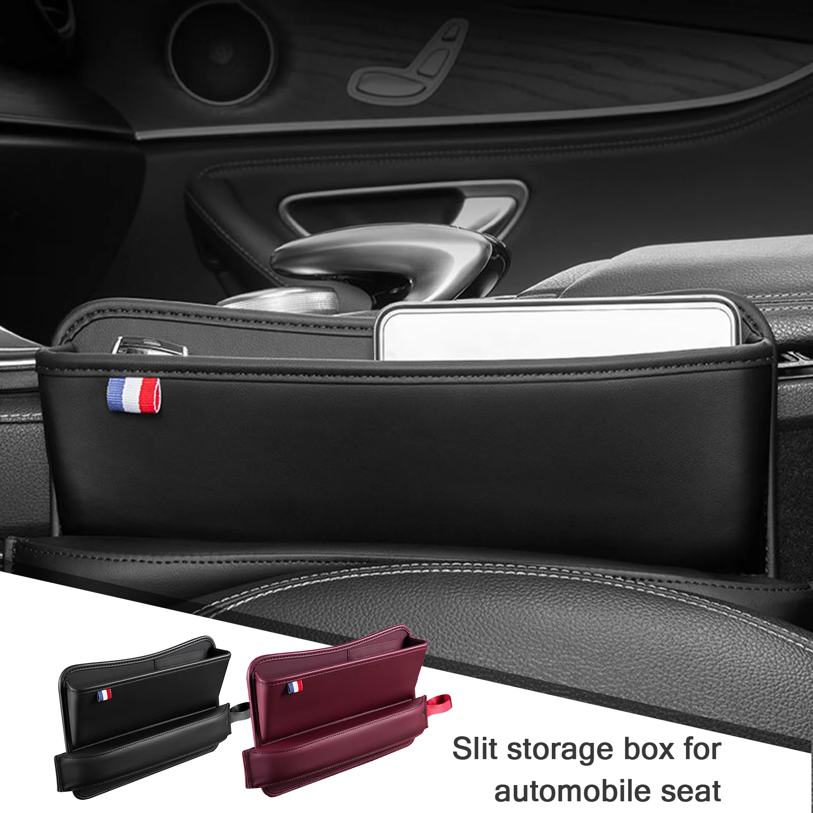 multifunctional leather car seat slot storage box gap plug filler crevice phone holder organizer interior decoration accessories free global shipping