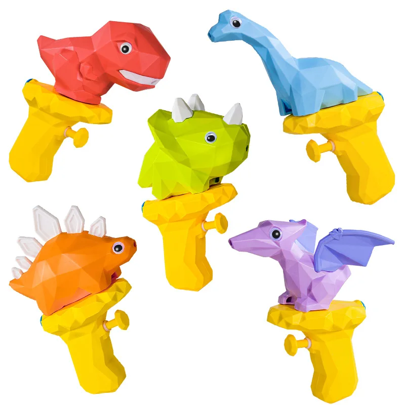 

5 Pcs Outdoor Water Spray Toys Animal Dinosaur Water Gun Summer Toy Cartoon Mini Press Water Pistols For Kids Pool Toy