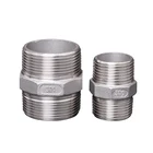 Переходник с внутренней резьбы на внутреннюю резьбу, фитинг для труб из нержавеющей стали 304, 18, 14, 38, 12, 34, 1