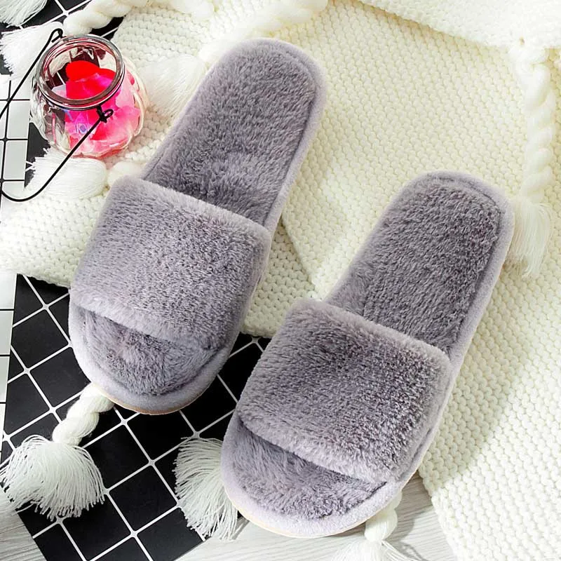 Плюшевая домашняя обувь Женские тапочки размера плюс Лидер продаж Тапочки