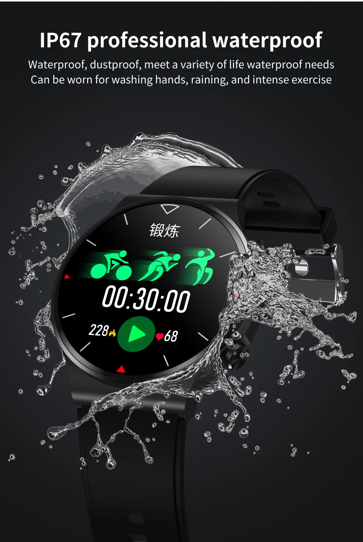JM02 Smart Watch Handsfree Call Smartwatch Men Women Fitness Sport Health Tracker IP67 Waterproof Heart Rate PK GT2 KK70 | Электроника