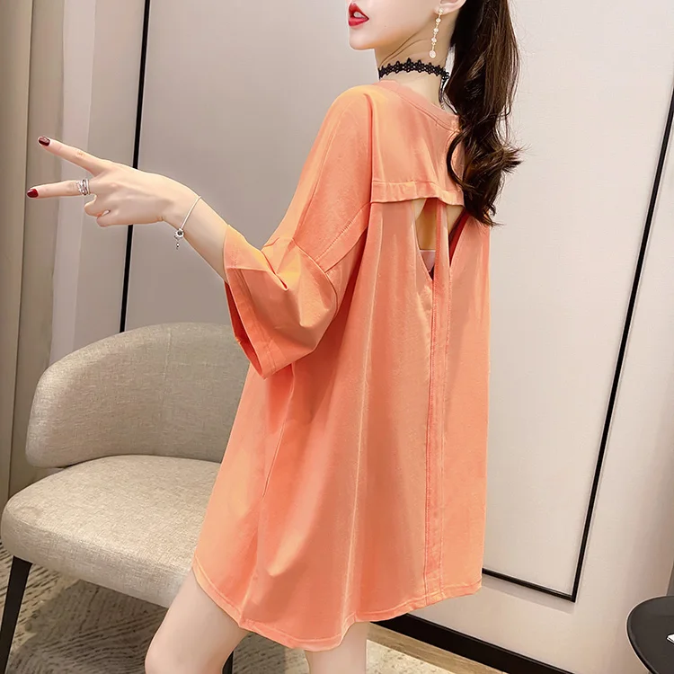 

Houthion Printing Women's T-shirt Plus Size Tshirt Loose Top Short Sleeve New Korean Fashion Casual O-neck T Shirt Summer