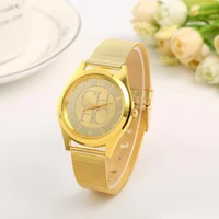 branded womens watches luxury watch stainless steel mesh belt gold dial clock calendar quartz watches relogio feminino 2021 new