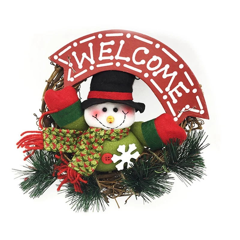 

Fashion-Garland Arrangement Christmas Ornament Christmas Wreath Decorative Wreath 23CM Bow Christmas Decoration