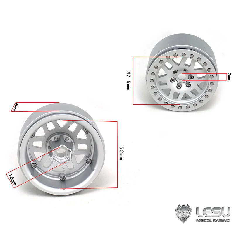 

1PC RAVE 4X4 Metal 2.2in Wheel 21.9MM Connection 1/10 SCX10 Jeep RC Crawler Car TH17947-SMT6
