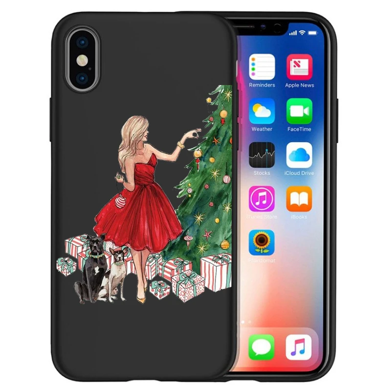 14 Для iphone 11 Pro Max Рождественская Елка роскошный модный чехол для девушек для iphone 8 7 X XS Max XR 6 7 8 Plus 5s SE чехол Etui - Цвет: 14