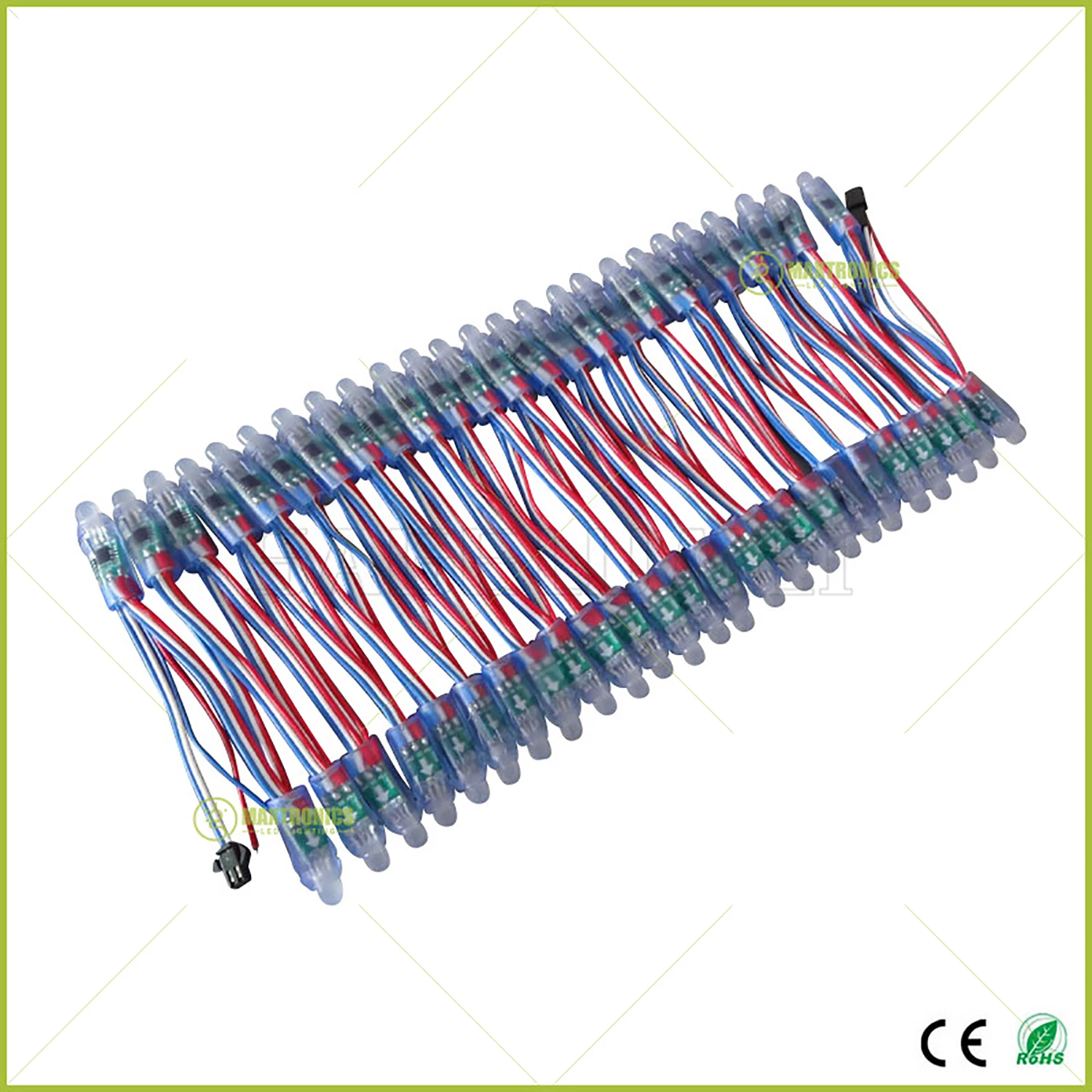 1000 шт. DC5V 12V WS2811 IC RGB светодиодный модуль String светильник 12 мм полный Цвет IP68