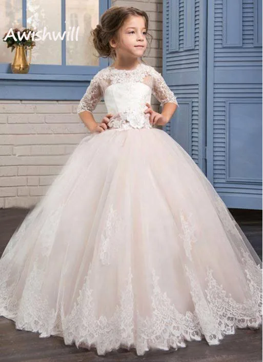 

Реальное изображение, модные кружевные бальные платья, вышитые бисером, в пол