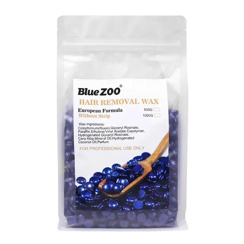 500g Wax Bean 500 г восковые бобы для депиляции горячая пленка жесткий воск бикини удаление волос Bean женские мужские инструменты для бобов - Цвет: 500g Wax Bean