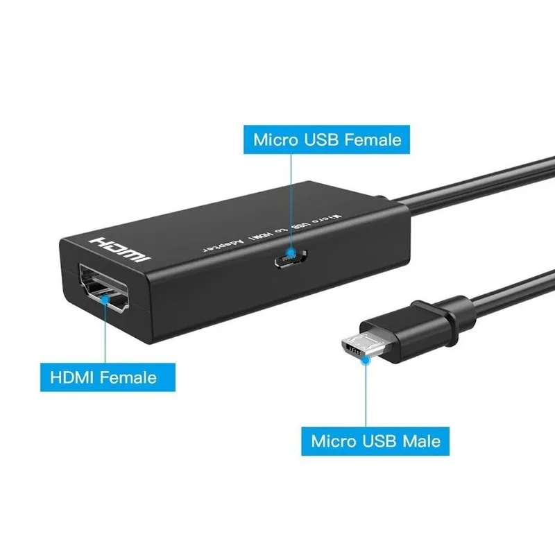 Для Type C & Micro USB к HDMI 1080P HD аудио видео кабель для HDTV конвертер адаптеры Samsung Huawei Android