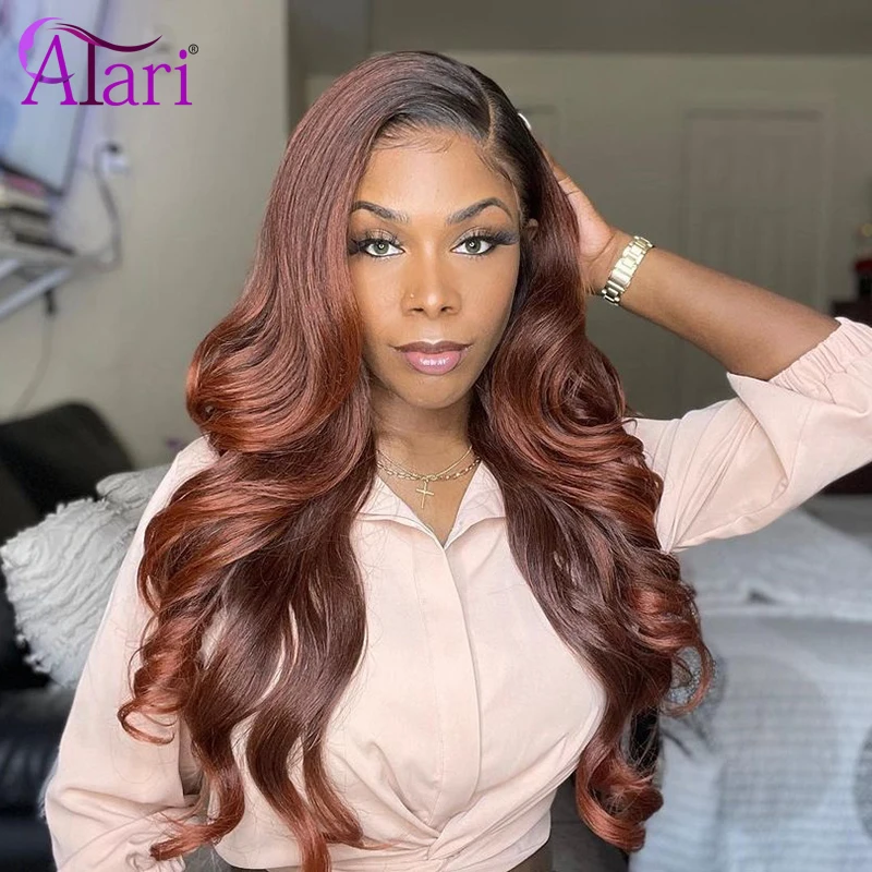 Парик Омбре 30 99J из цветных человеческих волос для женщин бразильские волнистые