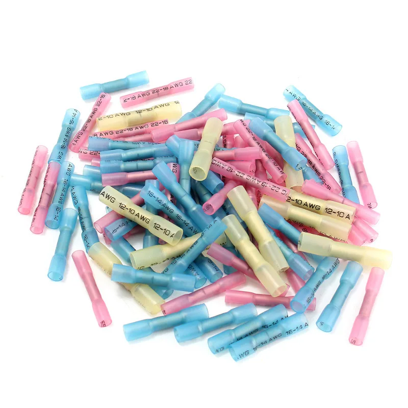 Термоусадочные стыковые клеммы водонепроницаемые полностью изолированные