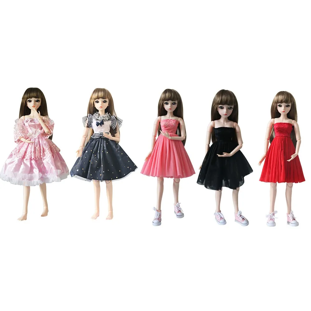 60 см кукольная одежда BJD кукла платье имитация Кукла Наряд Платье милое принцессы