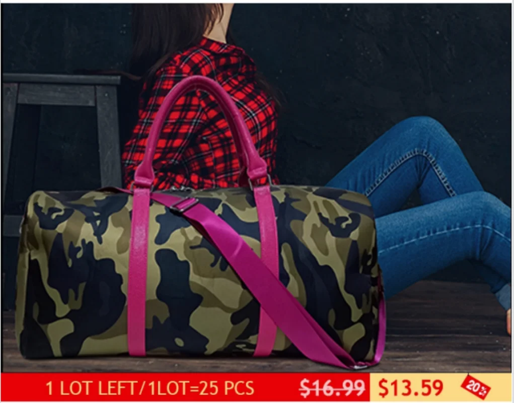 

GA Warehouse USA Local Delivery Large Capacity Travel Bags Handbags Luggage Canvas Duffle Cut-proof Overnight Travel DOM-1141065