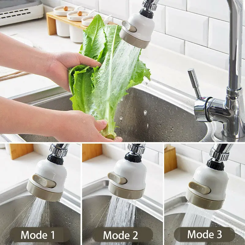 

Moveable Kitchen Tap Head 360 Degree Rotatable Kitchen Faucet Aerator Water Saving Sprayer Lightweight Home Filter Nozzle