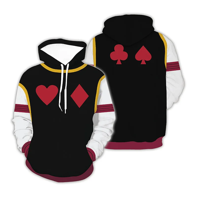 

HUNTER x HUNTER Costume Hunter Pullover Hoodies Man Woman Sweatshirts Killua Gon Freecss Kurapika Hisoka Costumes Prop