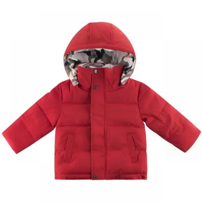 

Jacket for Boy Hooded Down Coat Winter Parka for Children Warm Outerwear Baby Boys Clothes with Cotton Jacket On Both Sides 2-7Y