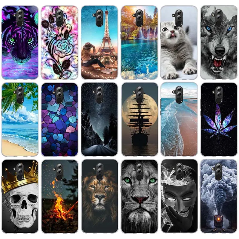 Мягкий чехол из ТПУ для Huawei Mate 20 Lite 6 3 дюйма прозрачные силиконовые чехлы