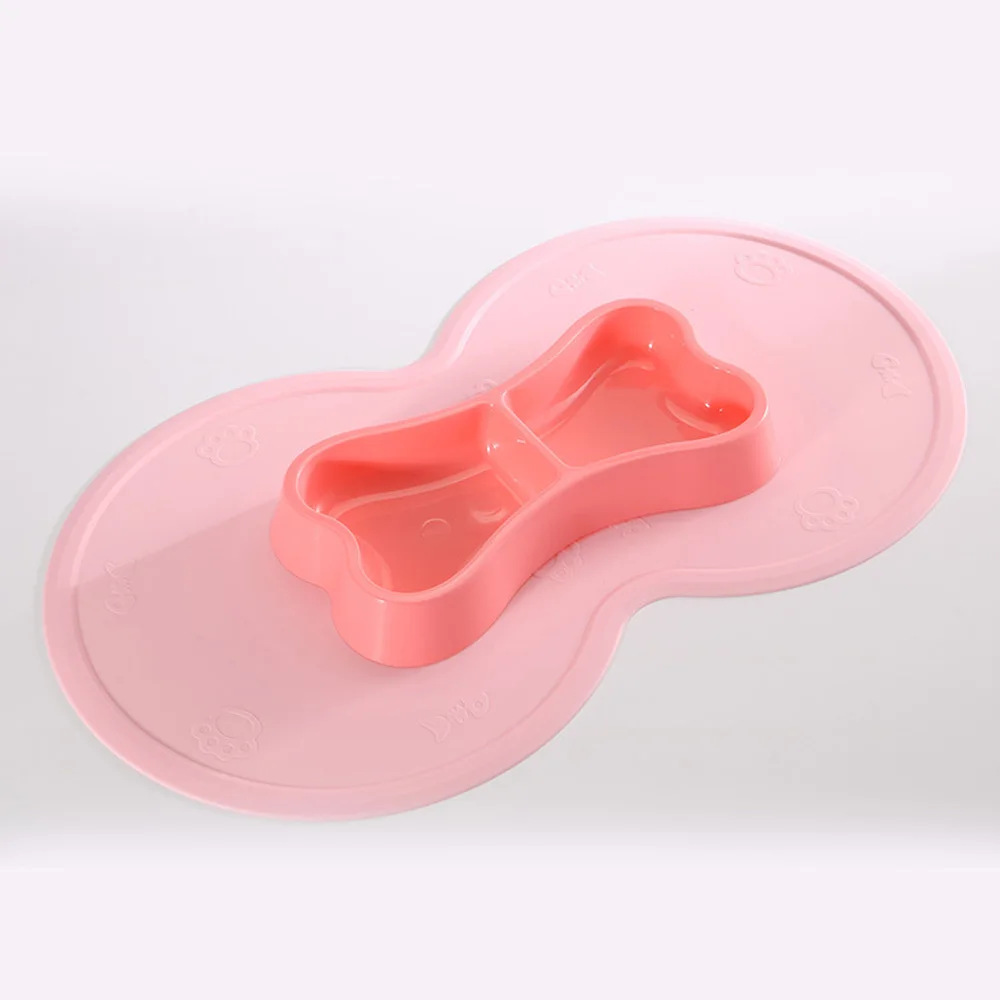 48*27cm Anti-Slip Silicone Mat For Dog Bowl Drinking Pet Cat Feeding Pad Pets Feed Placement Accessories | Дом и сад