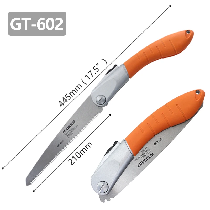 Складная пила ручная с грубой зубчатой поверхностью 65 # сталь/SK5 походная