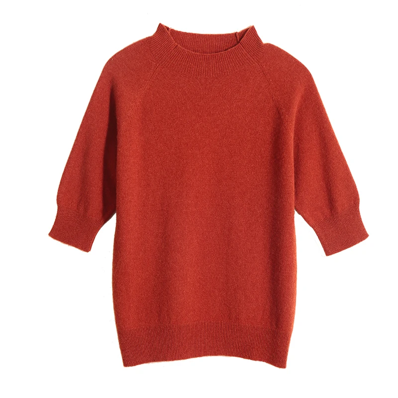 Женский шерстяной вязаный пуловер MERRILAMB свитер с рукавом до локтя и