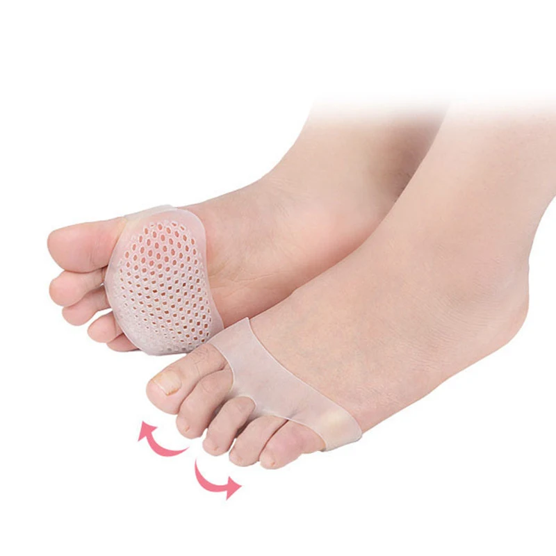 

1pair Honeycomb Forefoot Pad Anti-slip Cushion Silicone Breathable Code Anti-Pain Foot Pad Ladies High Heel Insole Protector