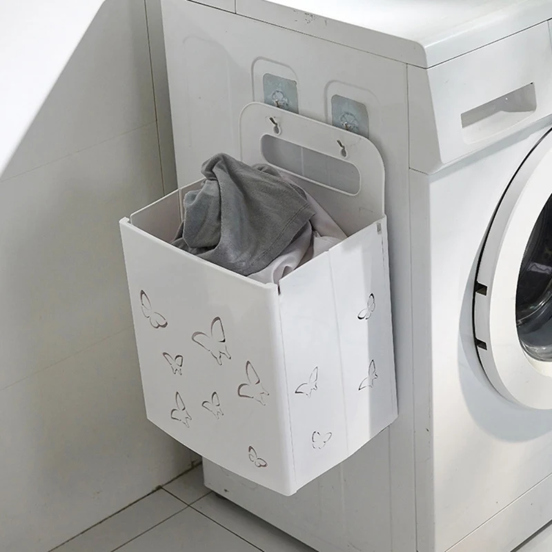 

1pcs Foldable Clothes organizer Multi-function underwear Storage Basket Wall Hanging box For Bathroom