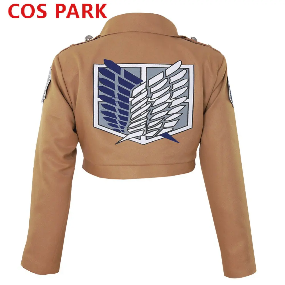 Атака на Титанов куртка Survey Corps Levi Ackerman Eren Jaeger Janpanese Аниме Shingeki No Kyojin Косплей