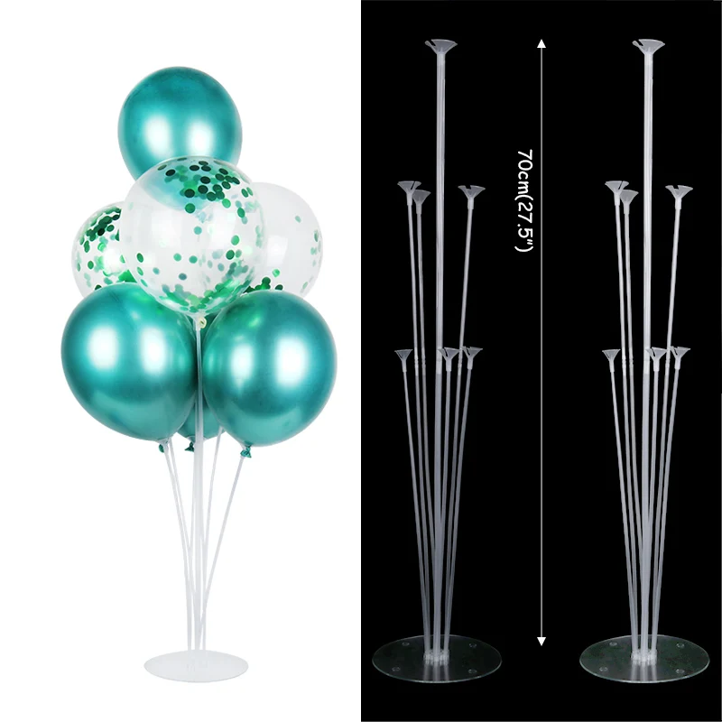 2 set 7 tubes stands 7 Tubes 70cm Height Balloon Stand for Birthday Party Decorations Kids Baby Shower Balons Wedding Decoration Christmas New Year - Цвет: 2 set 7 tubes stands