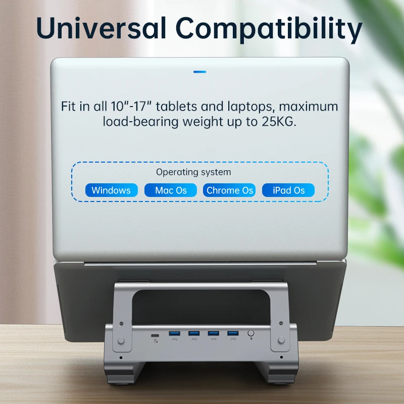 Док-станция KUULAA для ноутбука usb-хаб USB C 4 порта 3 0 10 RGB подсветки быстрой зарядки