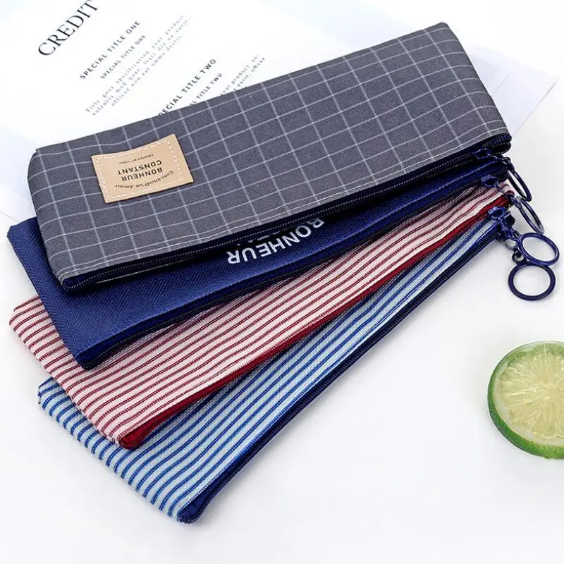 Популярные канцелярские принадлежности Пенал из ткани школьная карандашная