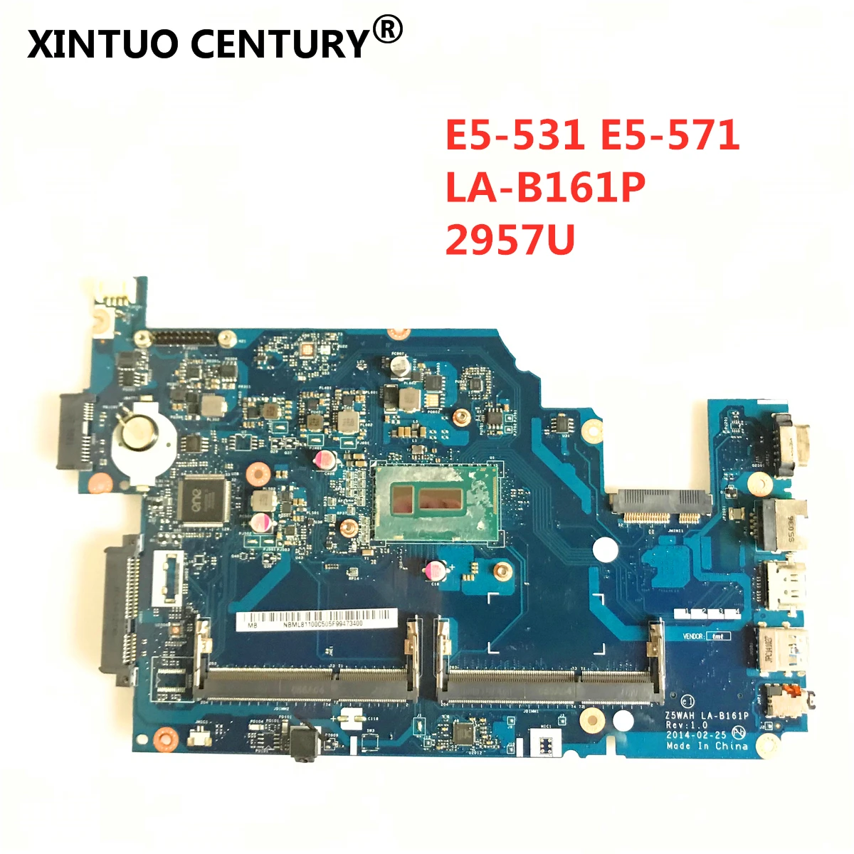 Z5WAH LA-B161P для Acer aspire E5-571 E5-531 Материнская плата ноутбука NBML911001 NB.ML911.001 SR1DV 2957U