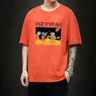 Мужская футболка с круглым вырезом LIFENWENNA, Повседневная футболка в стиле хип-хоп с короткими рукавами, повседневная спортивная одежда, большие размеры