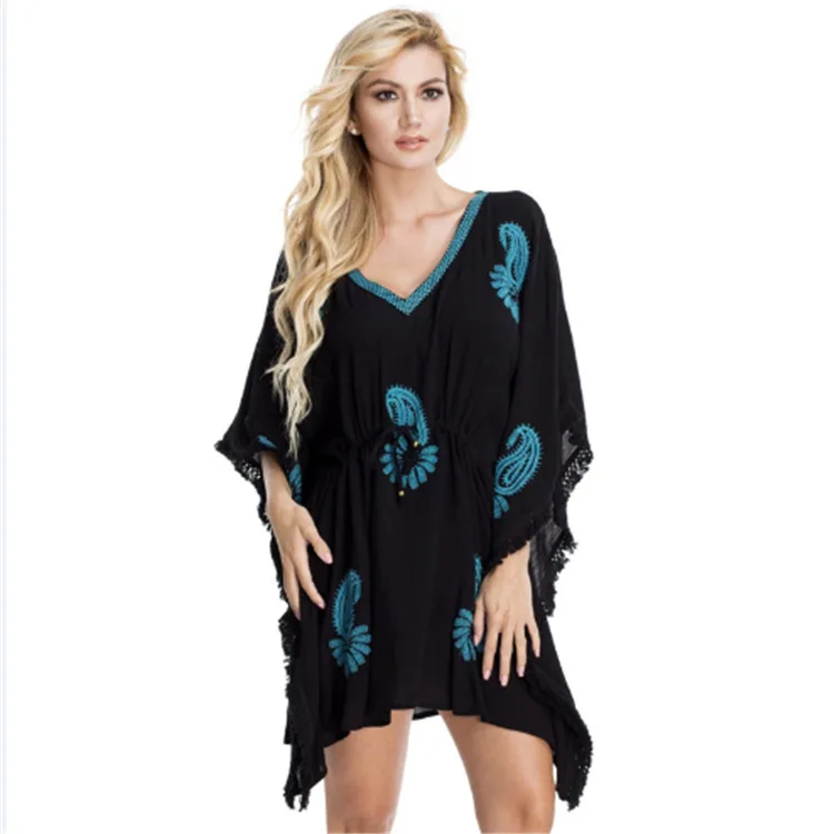 Пляжные платья купальники туники для выхода Выходное платье пляжа экспресс