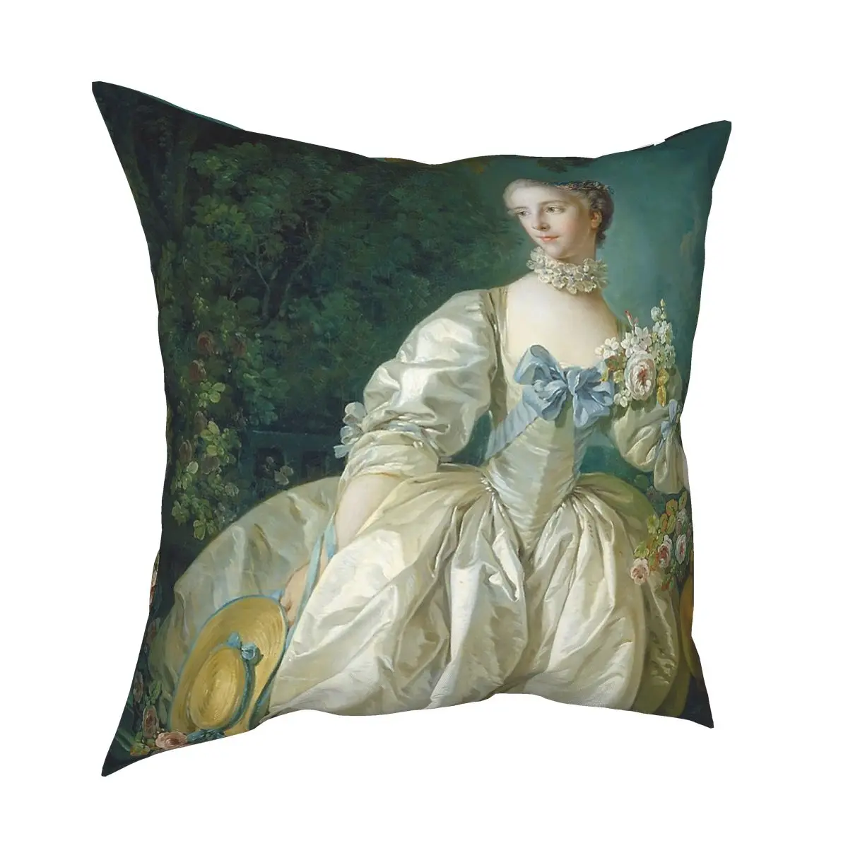 

Madame Bergeret Francois Boucher French Pillowcover Home Decor Cushion Cover Throw Pillow for Living Room Double-sided Printing