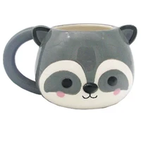 ceramic cute mugs coffee tea milk animal cups with handle drinkware nice gifts cartoon animal head mug