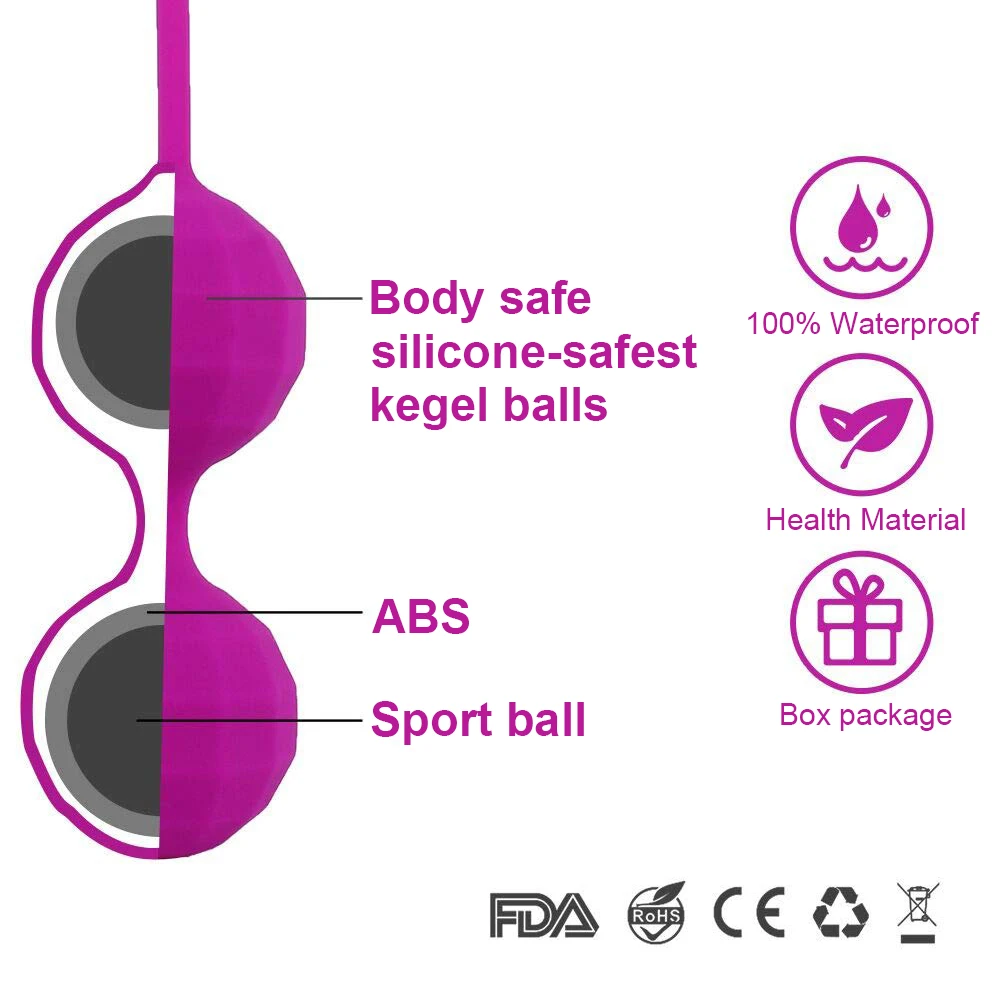 Безопасные Силиконовые Шарики Кегеля тренажер для укрепления влагалища
