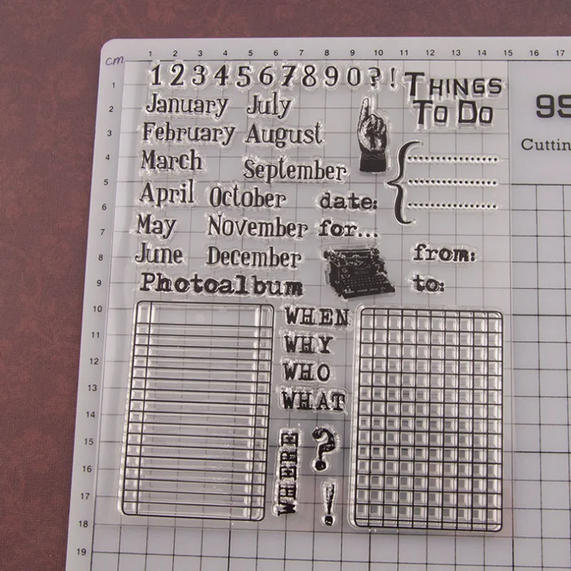 Рисунок 3 - Прозрачный силиконовый штамп с календарем и датой