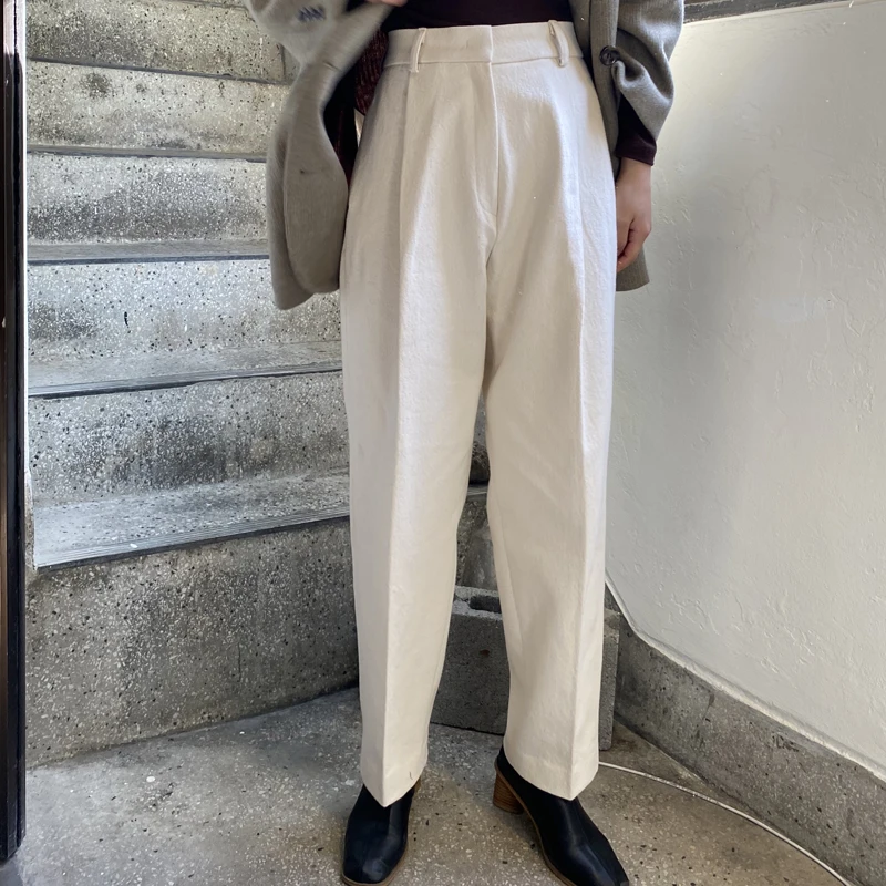 Женские свободные брюки Капри FLOYLYN повседневные длинные на молнии с высокой