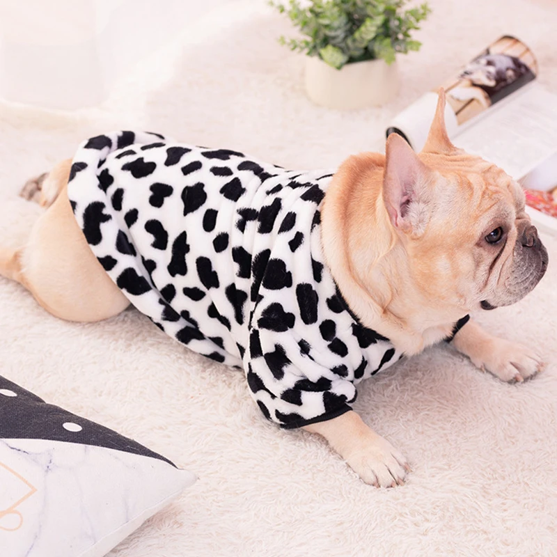 

Пальто для домашних животных осень/зима бульдог плюшевая пижама одежда для собак Тедди корги мопса толстая собака теплая одежда товары для ...