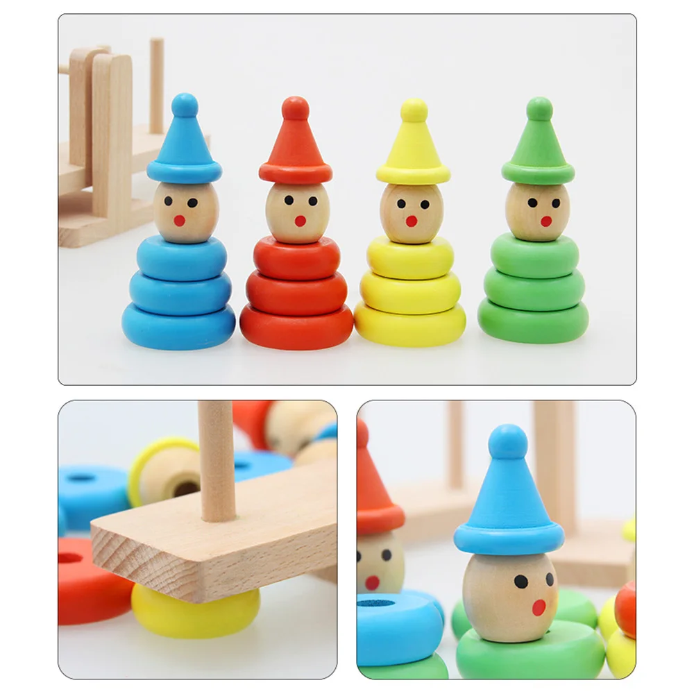 

Diy Wooden Blocks Early Childhood Educational Pile Toys Control Balancer Blocks Kindergarten Wooden Rainbow Improve IQ Kid Gift