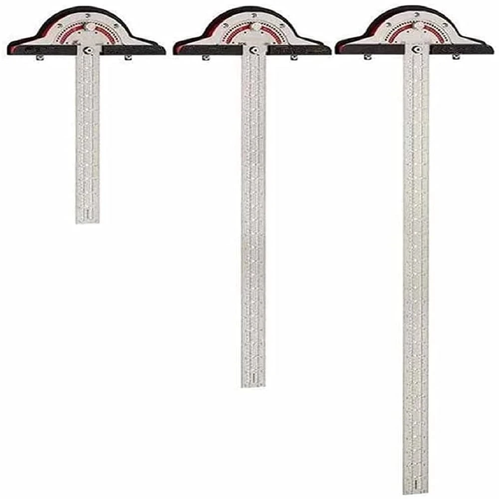 

VIP Woodworkers Edge Rule Protractor Round Head Rotary 1MM Measurement accuracy Angle Rule Tools For Woodworing Dropshipping